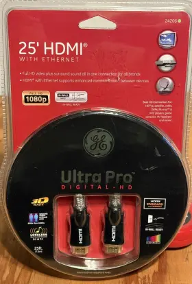 24206 GE Hdmi Cable Ethernet Ultra Pro High Digital