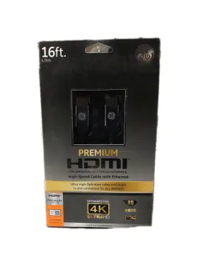 34477 GE Hdmi Cable Ethernet Connectors