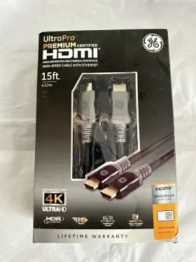48722-1 GE Ultra Pro High Definition Hdmi Cable Hdr Ethernet