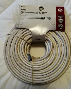 73287 GE Coax Cable Audio Video Coaxial Tv Dvd Vcr Dvr