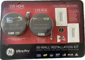 87710 GE Ultra Pro Hdtv Theater Hdmi Wall Mount Kit