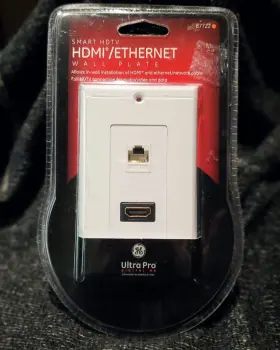 WPC-093 GE Hdmi Ethernet Coupler Port Wall Plate