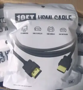 JPQ-HT10-2PK GEM Hdmi Cable Bluray Hdtv Lcd Tv JPQ-HT10-2PK GEM Hdmi Cable Bluray Hdtv Lcd Tv