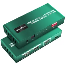 RY-8HS102A1 GIANTMATRIX Hdmi Splitter Audio Extractor Hue Box