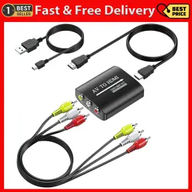 711181620924 GINGIN Rca Hdmi Converter Adapter Tv Xbox Wii