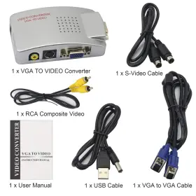 738632035236 GINTOOYUN Vga Rca Adapter Video Converter Hdtv #3