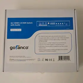 HDRSWITCH4P-AUD1003 GOFANCO Hdmi Hdr Switch Audio