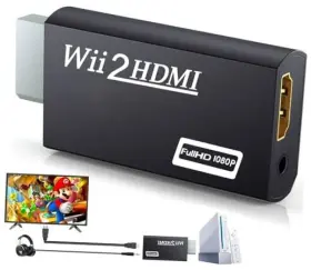 738627963391 GOODELIVER Wii Hdmi Adapter Hdtv Monitor Ntsc