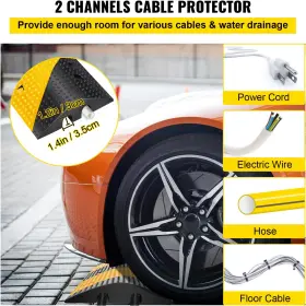 744110392531 HAPPYBUY Feet Rubber Bump Driveway Modular #3