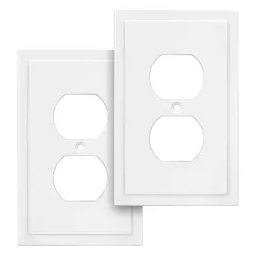 W802-WT-2 HENNE BERY Edge Wall Plate Switch Single Duplex