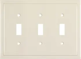 W809-LA-1 HENNE BERY Edge Wall Plate Triple Toggle Light