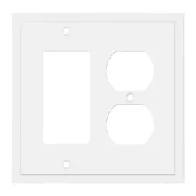 W812V-WT-1 HENNE BERY Edge Wall Plate Switch Decorator Duplex