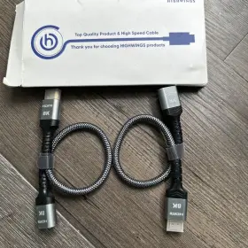 Highwings 313029385301 8k 4k Hdmi Extender Cable Short Extension 2.1 1ft 2pack Highwings 313029385301 8k 4k Hdmi Extender Cable Short Extension 2.1 1ft 2pack