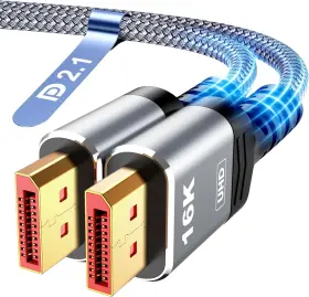 Highwings A2od-384 16k Displayport Cable 2.1 Dp 6ft 60hz 8k 120hz 4k 24