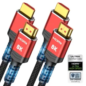Highwings Hw-8k-2m-2p4 8k 10k Hdmi 2.1 Cable 6.6ft/2m 2-pack Certified Ultra High Speed H Highwings Hw-8k-2m-2p4 8k 10k Hdmi 2.1 Cable 6.6ft/2m 2-pack Certified Ultra High Speed H