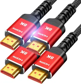 HW-HDMI2.1-1.5FT-2PACK-RED HIGHWINGS Hdmi Cables