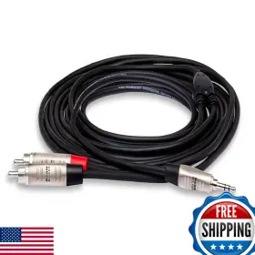 B008ZT993C HOSA Rean Trs Dual Rca Pro Stereo Breakout Cable