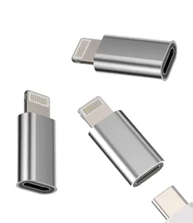 B0BYJGS6DD HOYULLI Usb Female Lightning Male Adapter Apple
