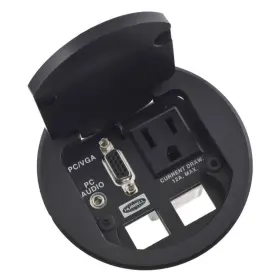 TTBDS1BR HUBBELL Table Top Wired Electrical Outlet Box Audio