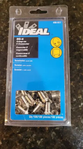 5600-2 IDEAL Coax Cable Crimp Connectors 5600-2 IDEAL Coax Cable Crimp Connectors