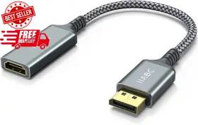 Iiabc 711181775204 4k Displayport To Hdmi Adapter Cable Gold-plated Uni-directional Display Port D