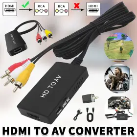 982766613840 IKAUFEN Hdmi Converter Rca Adapter Pal Ntsc