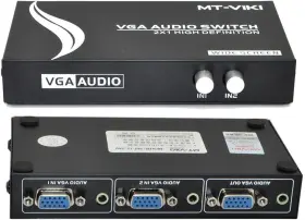 EB10006 IKKEGOL Port Vga Audio Video Switch Svga Switcher Box