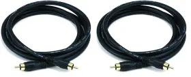 100619 RCA Male Coaxial Cable Audio Video Pack