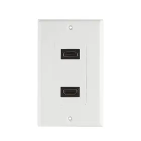 HT-0371 DUAL Hdmi Wall Plate Port Uhd Arc Ethernet Sup