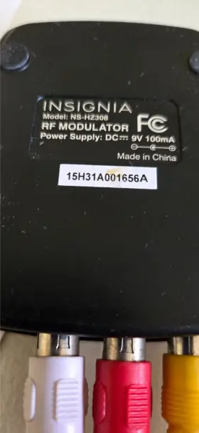 NS-HZ308 INSIGNIA Rf Modulator Ray Dvd Player Audio #2