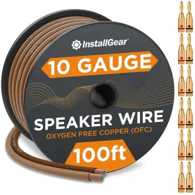 IG12100OFCCBP-12 INSTALLGEAR Gauge Speaker Wire Banana Plugs