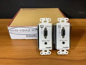 AVOVGA2WP INTELIX Vga Stereo Audio Wall Plate Extender Set AVOVGA2WP INTELIX Vga Stereo Audio Wall Plate Extender Set