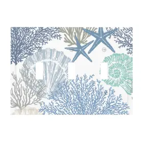 SSIZYYAIPLATE557 IOFNG Coral Starfish Shells Toggle Seashell