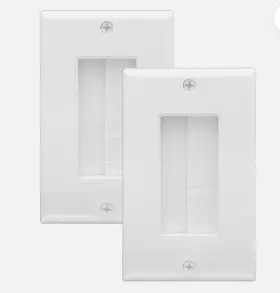 HD8182 IWILLINK Brush Wall Plate Cable Covers Pack Single