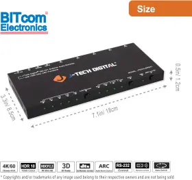 JTECH-SWE41 J-TECH DIGITAL INC Hdmi Audio Extractor Switcher #2