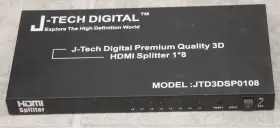 J-tech Digital Jtd3dsp0108 J-tech 8-port Hdmi V1.3 1-input 8-output 1x8 1080p Splitter Hdcp