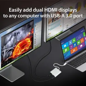 847626001840 J5CREATE Usb Hdmi Adapter Dual Monitor Cable Wi #2