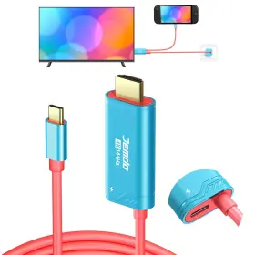 US-FBA-NS2-144CABLE-2M-BLUE JEMDO Switch Dock Hdmi Cable Usb