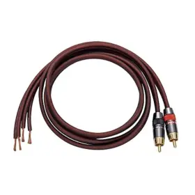Jorzor B09pv7hjqg Audiophile Hi-fi 14 Gauge Ofc Speaker Cable Rca Male Black Red To 2