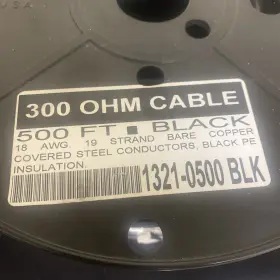 9354 JSC Tv Transmission Antenna Ladder Cable Twin Lead Awg #2