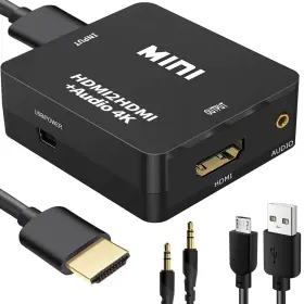 Juejuezi 710699634638 Hdmi Audio Extractor 4k To Splitter 3.5mm Aux 1080p Compatable F Juejuezi 710699634638 Hdmi Audio Extractor 4k To Splitter 3.5mm Aux 1080p Compatable F