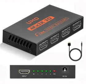 733680229422 JUEJUEZI Hdmi Splitter Monitors Dupl