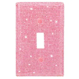 563096 KALIONE Bling Light Switch Cover Plate Pink Shiny Wall