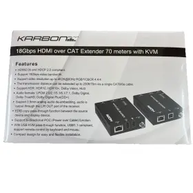 K3887 KARBON A/V Hdmi Cat Extender Meters Kvm