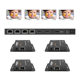 451355227064 KEQINX Hdmi Extender Splitter Poc Receivers Ir #2
