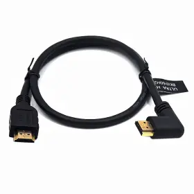 191171468437 KEWORK Feet Ultra Hdmi Cable Left Angle Male