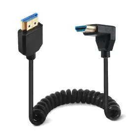 BYC2022060803 KEWORK Hdmi Coiled Cable Up Angle Male Adapt