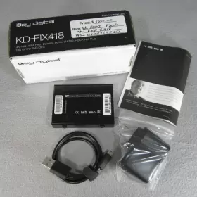 Key Digital Kd-hd1x1prok Kd-fix418 4k 18g Hdmi Booster / Edid Buffer Hdcp Hot Plug Black