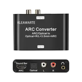Kleawarte 761086509770 Hdmi Arc Audio Extractor Optical/spdif To L/r Kleawarte 761086509770 Hdmi Arc Audio Extractor Optical/spdif To L/r