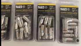 Klein Tools Vdv812-623 40 Ct. F Compression Connector Rg6 Pieces